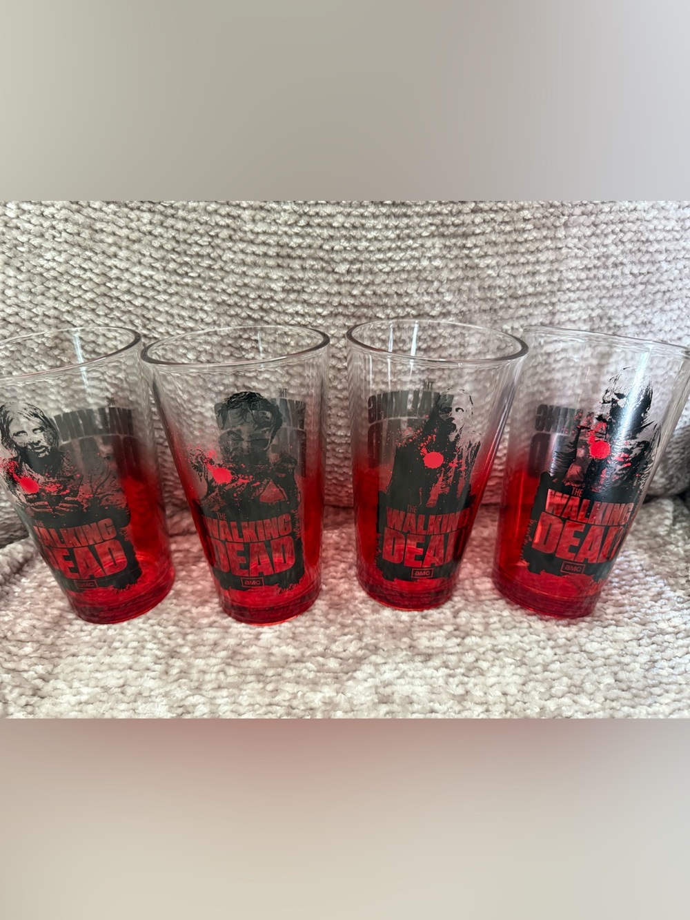 The Walking Dead "AMC" Movie 2013 Just Funky Tumblers - Set of 4